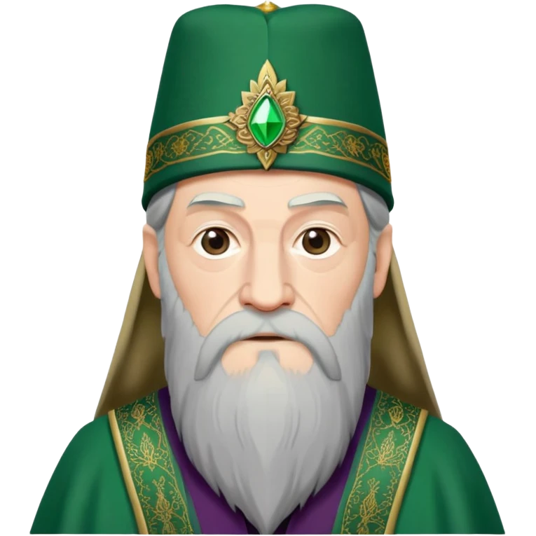 albus dumbledore from harry potter with green turkish fez hat and decorative motifs, without gem emoji