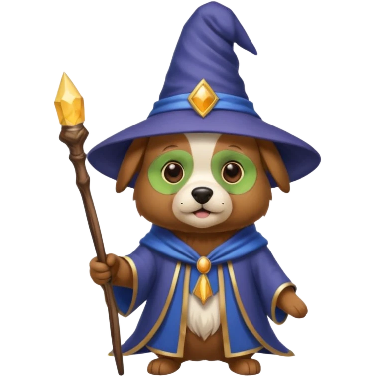 Dog wizard emoji