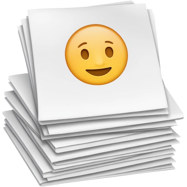 a stack of papers or documents simple emoji style emoji