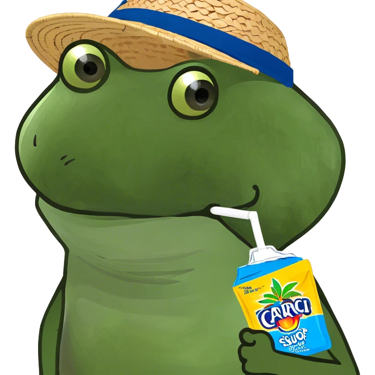 drinking a capri sun emoji