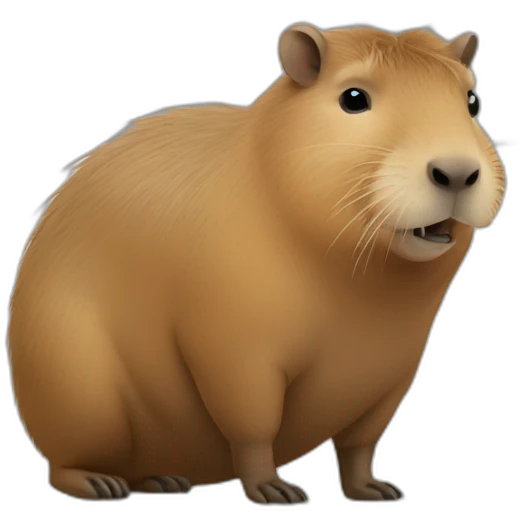 capybara using a macbook pro emoji