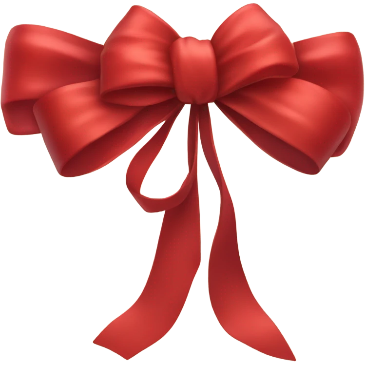 Red bow emoji