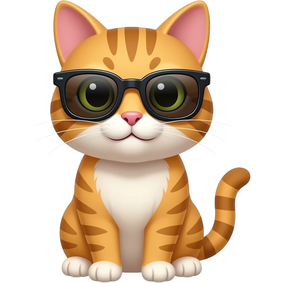 Cat wearing sunglasses emoji