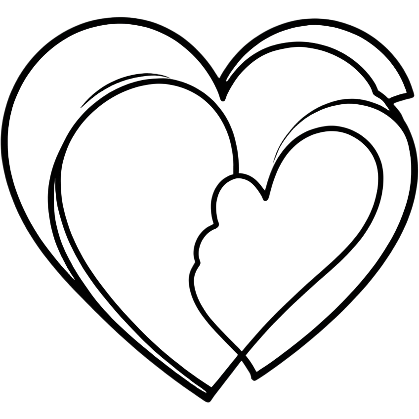 2 hearts cute emoji