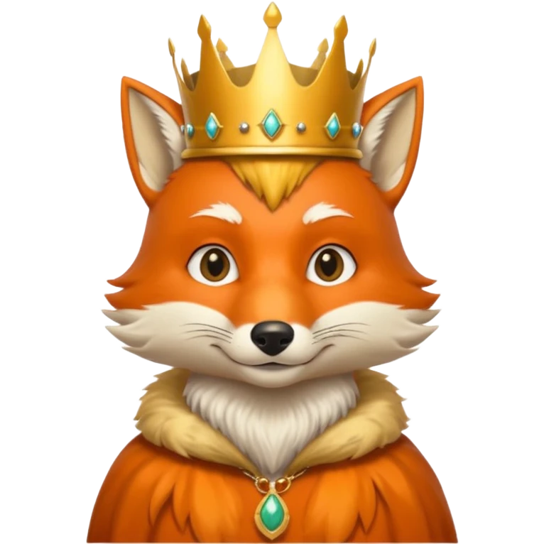 king fox emoji