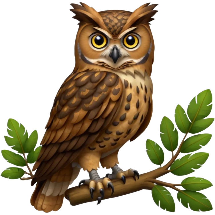 Eagle Owl Forest emoji