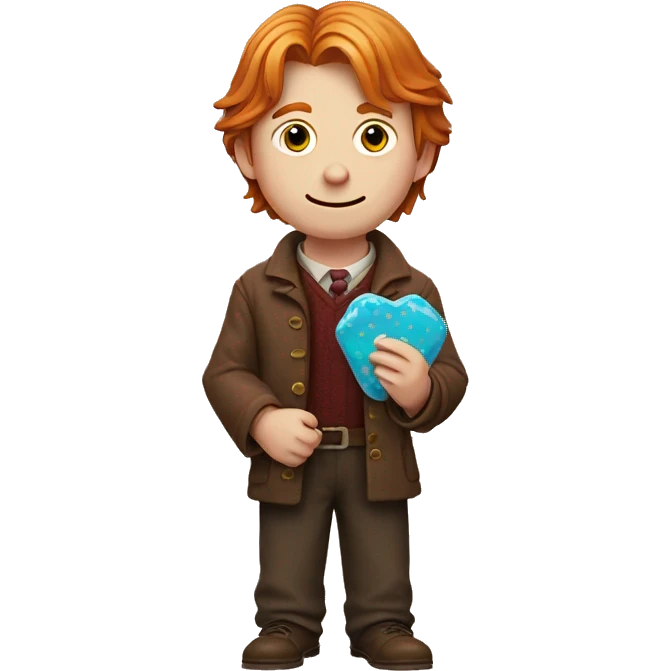 Ron Weasley holds a candy in his hands emoji