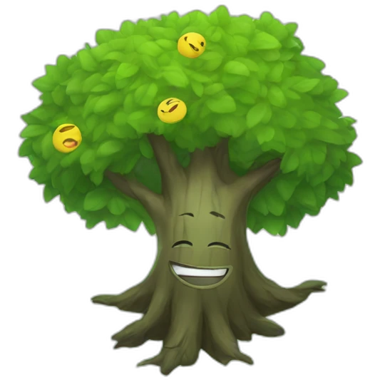 Happy tree emo  emoji