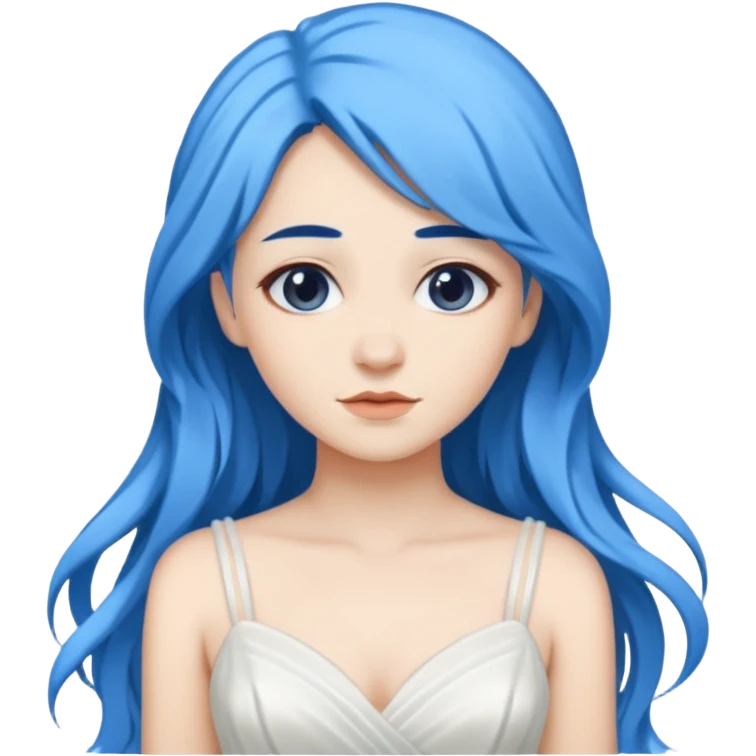 bride with blue hair emoji