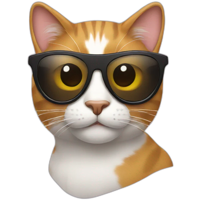 Cat with sunglasses emoji