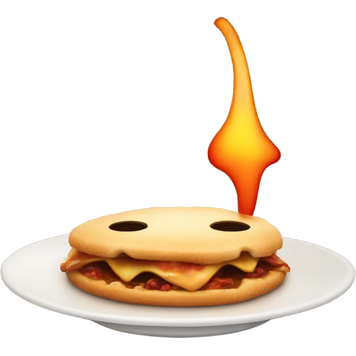hungry emoji with fire in his eyes emoji