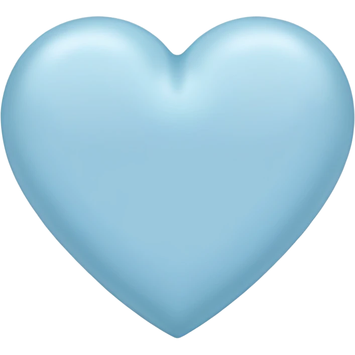 Pale blue heart  emoji