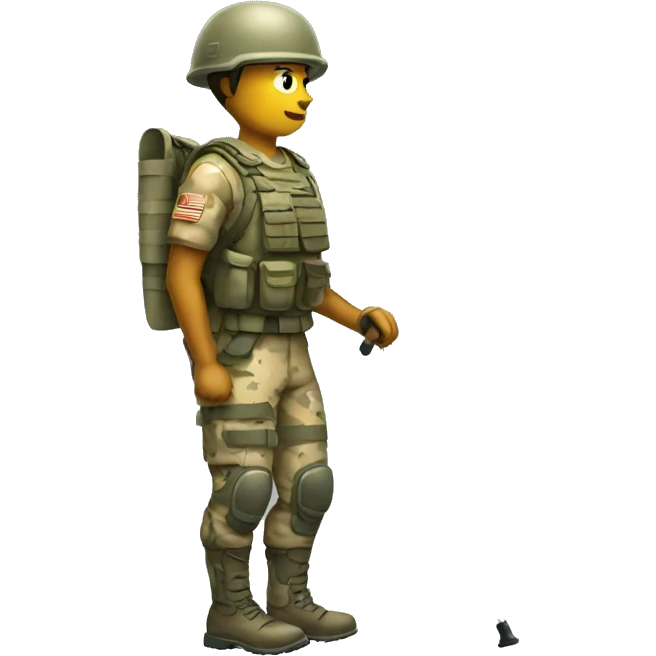 soldier on crutches emoji