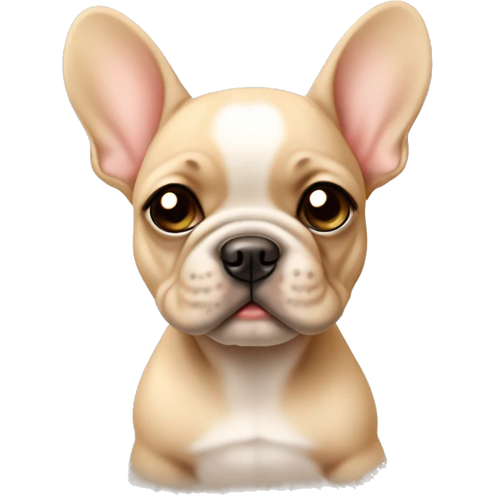 Cute Beige Frenchie puppy  emoji