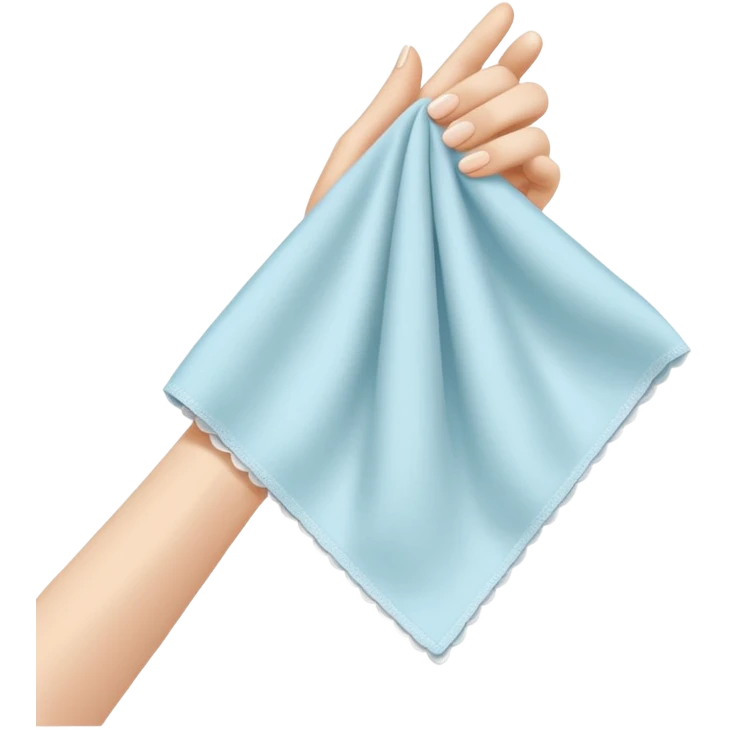 Hand with handkery emoji