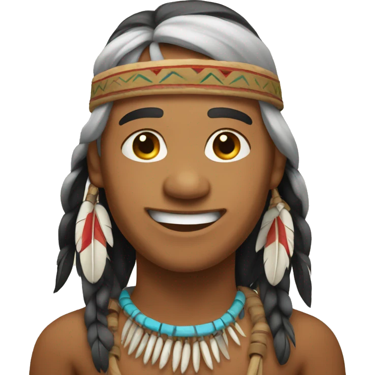 Native American Happy emoji