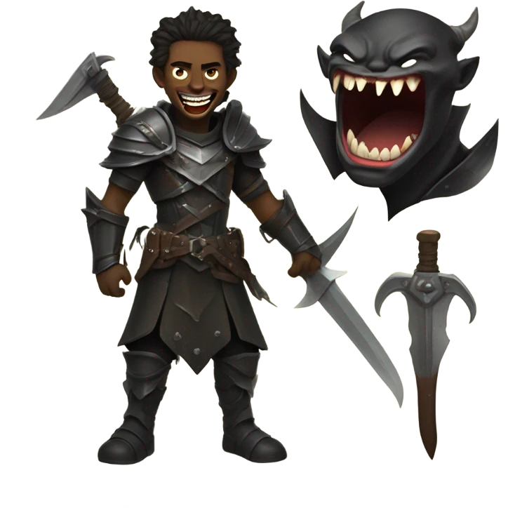 demon hunter laughing emoji