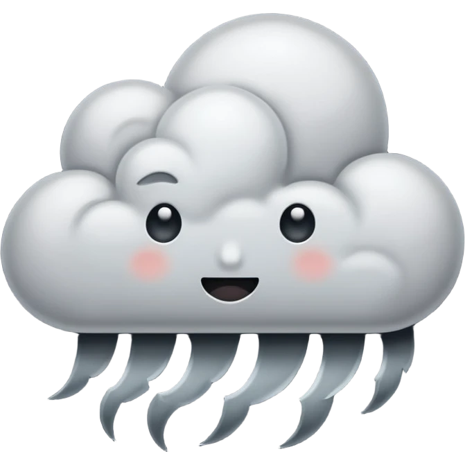fight cloud emoji