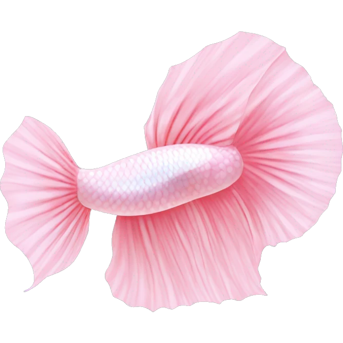Light pink Betta fish ￼ emoji