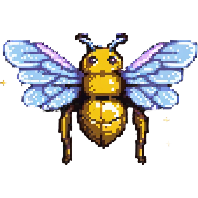 bee with galaxy wings emoji