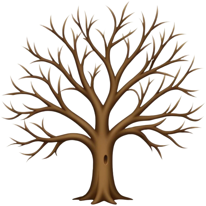 tree without leaves emoji