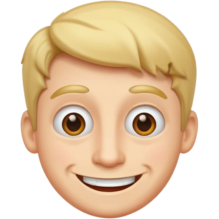 A man with funny face emoji