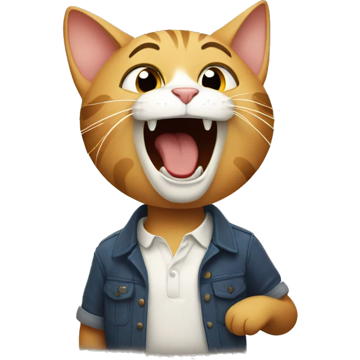 cat singing  emoji
