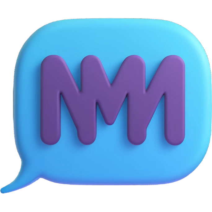 white 3d speech bubble emoji
