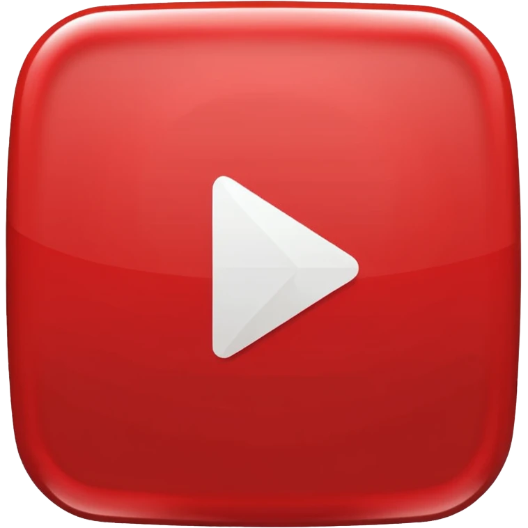 you tube logo play button with small text emoji