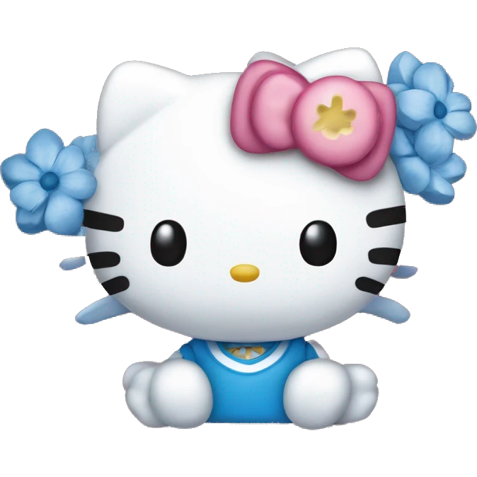 Hello kitty blue 💙 emoji