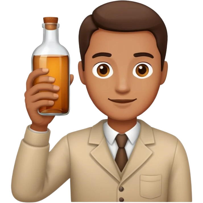 мужчина с бутылкой  emoji