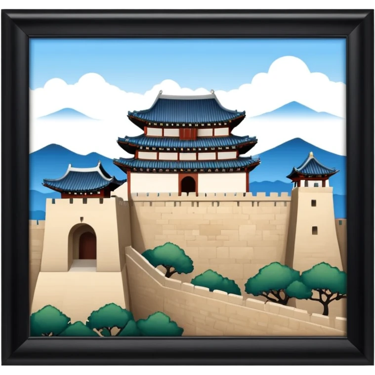 South Korea suwon Hwaseong Fortress Palace castle emoji