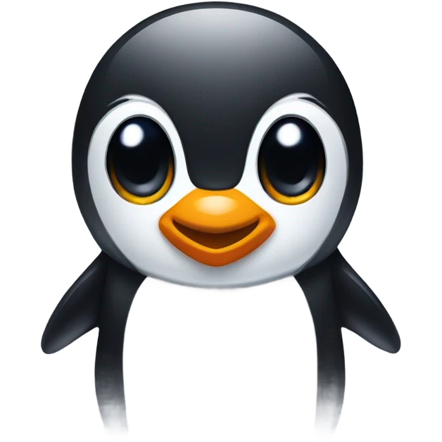 Penguin winky face emoji