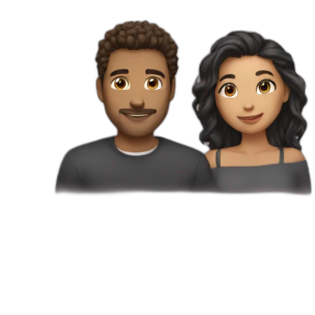 My crush and me  emoji
