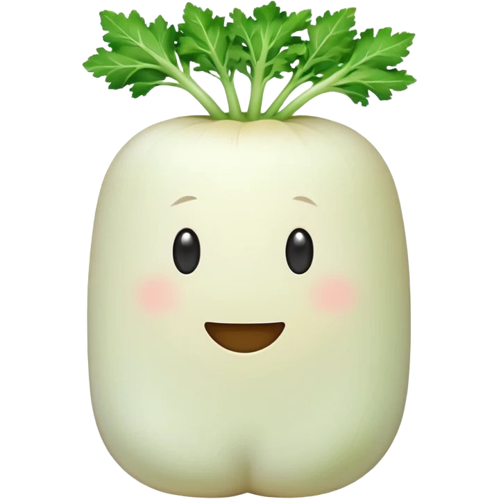 happy daikon emoji