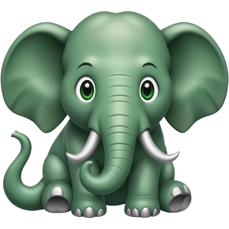 Alieno su elefante emoji