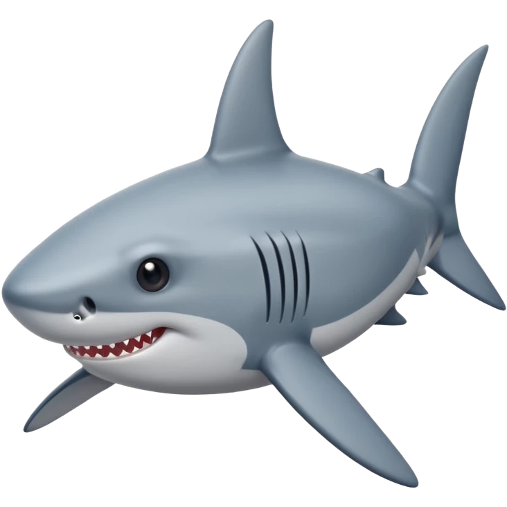 Shark with stars in the eyes emoji