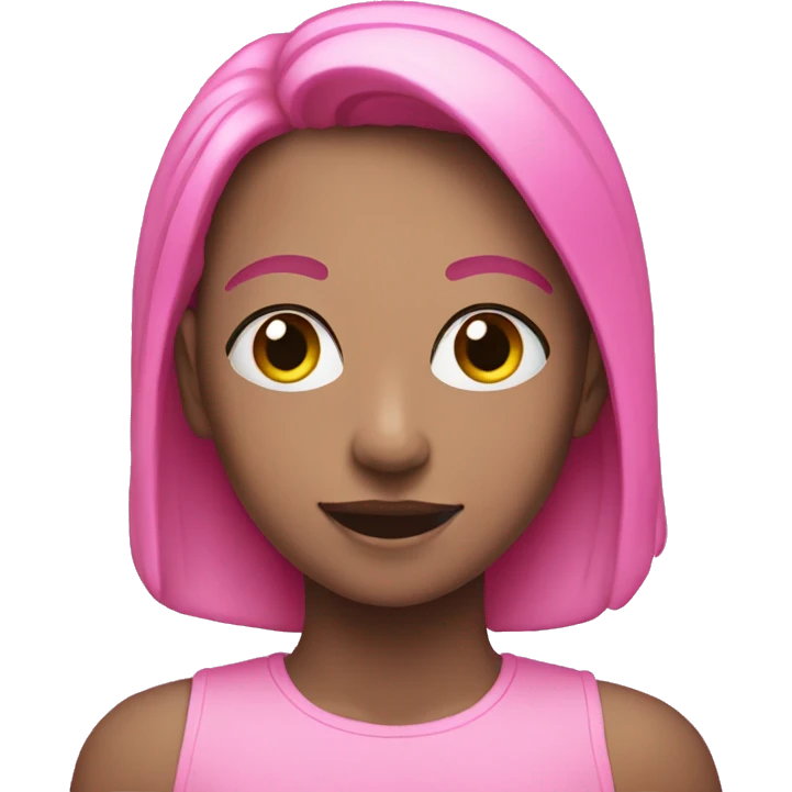 rainbow in a pink hue emoji