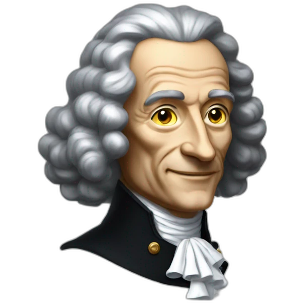 Voltaire en 2023 emoji