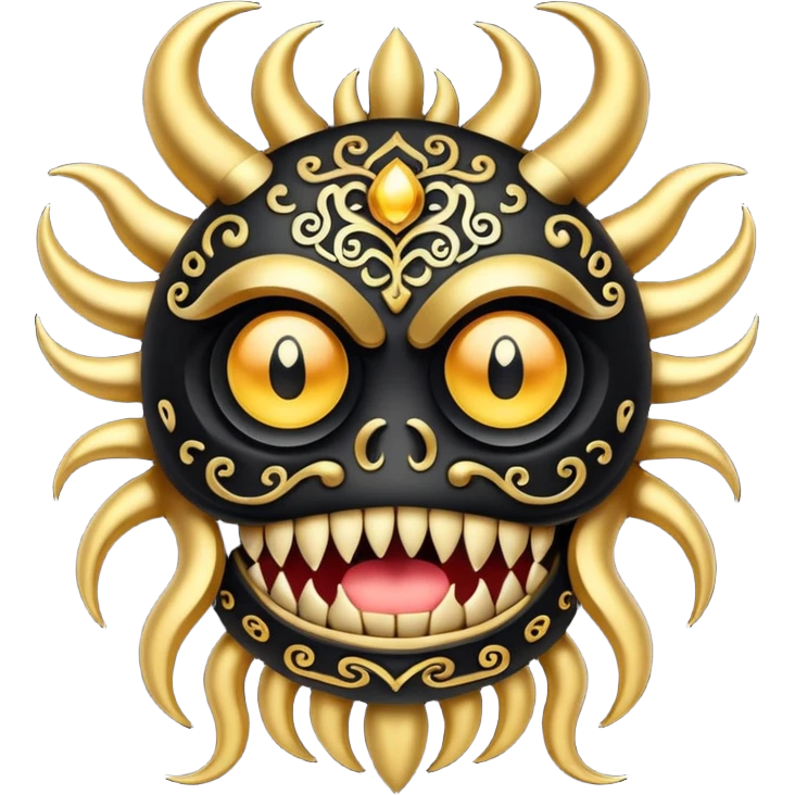 Mمزخرف مثل شعار مونستر emoji