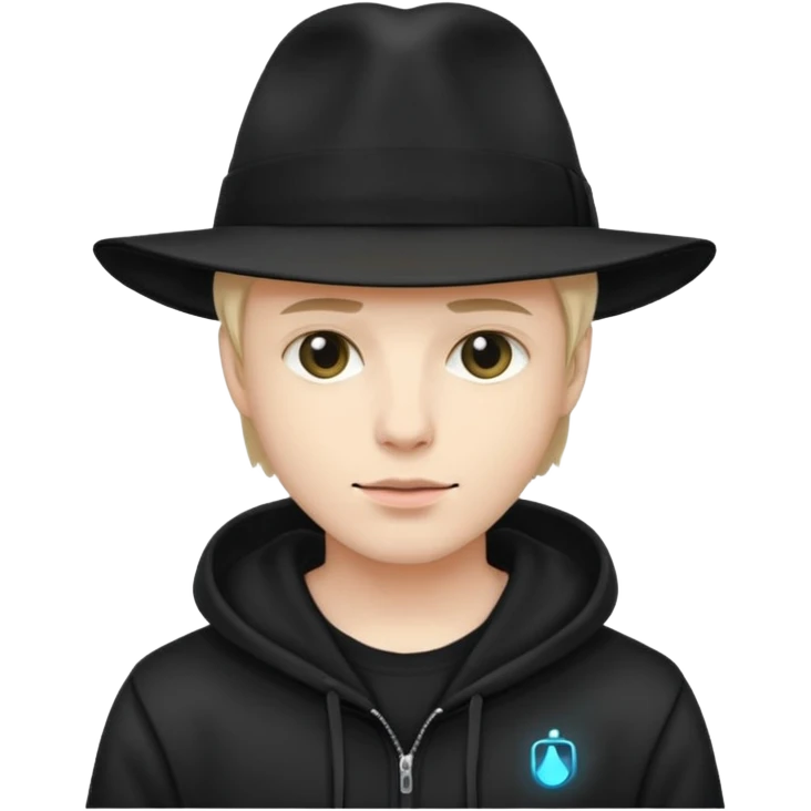 Hacker woth fedora emoji