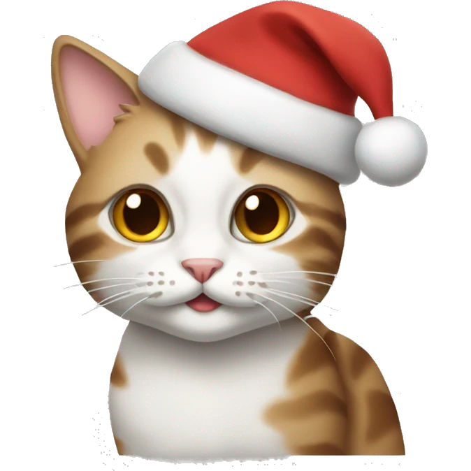 Christmas cat emoji