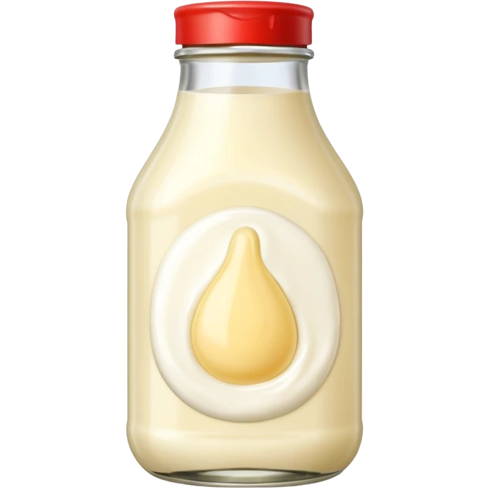 Glass Bottle of Mayonnaise emoji