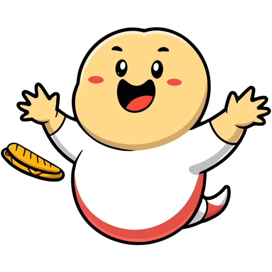 Fat person eating emoji
