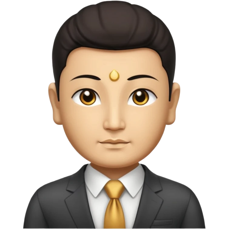 The Buddha in Businessman cloth emoji