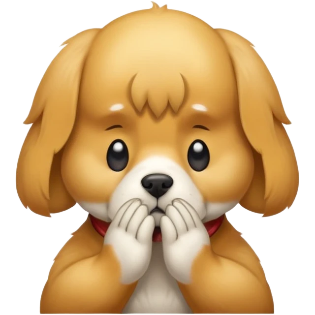 Dog praying  emoji