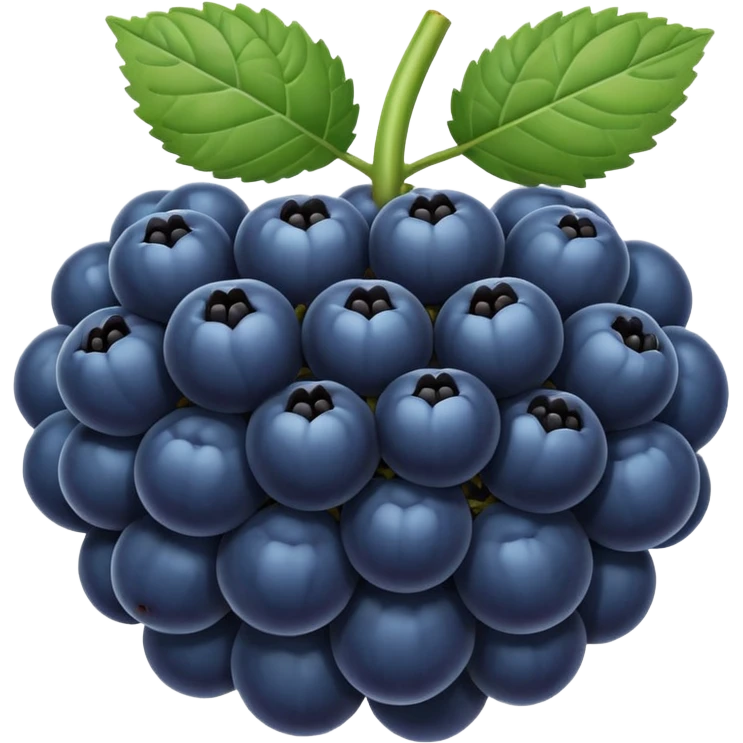 blue blackberry emoji