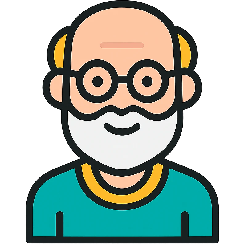 grandfather with a white beard emoji