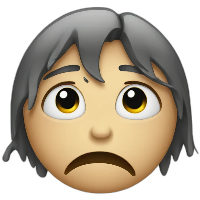 Sad emoji with tears emoji