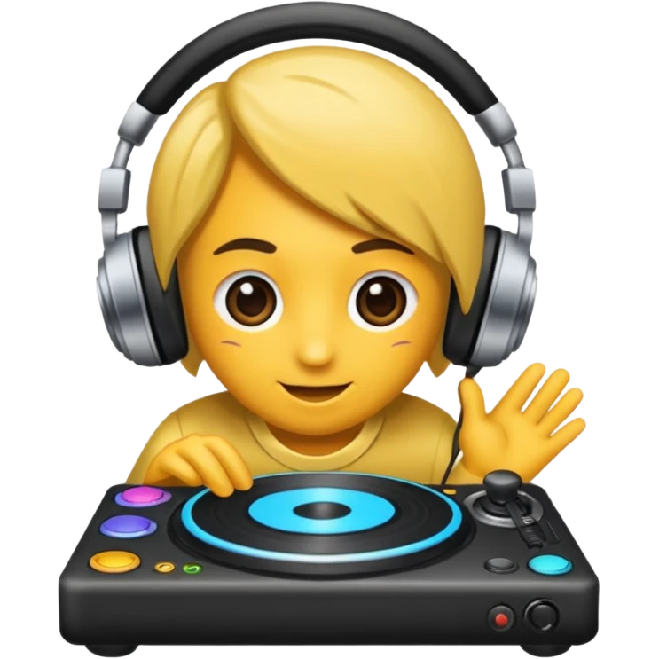 kulaklık takan bir dj emoji